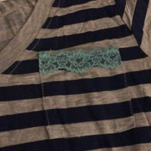 Striped Lacey tunic